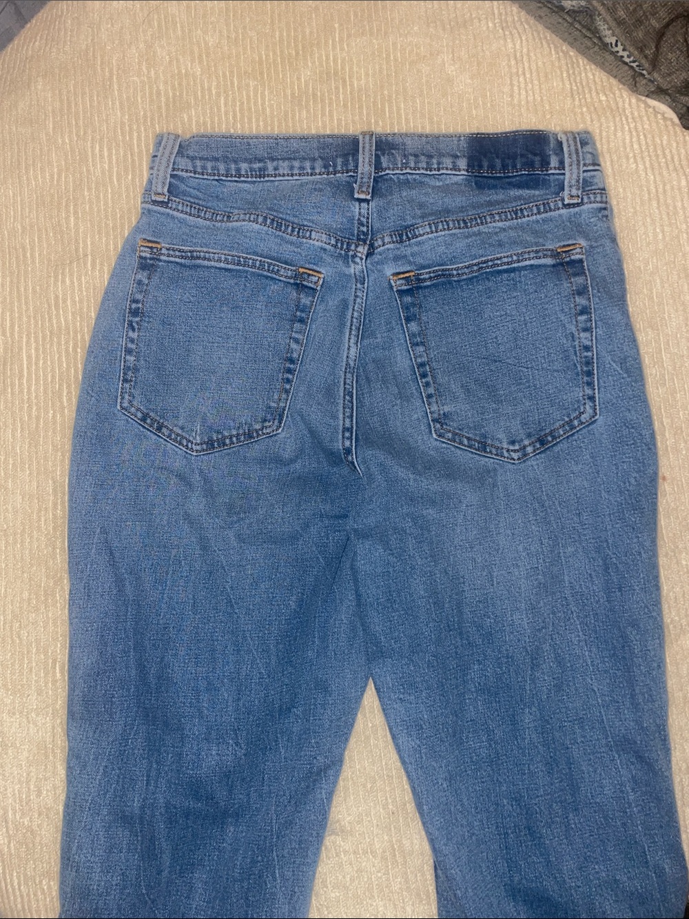 Women's Abercrombie & Fitch Ankle Straight Ultra High Rise Distressed Jeans, 30 - Picture 6 of 8